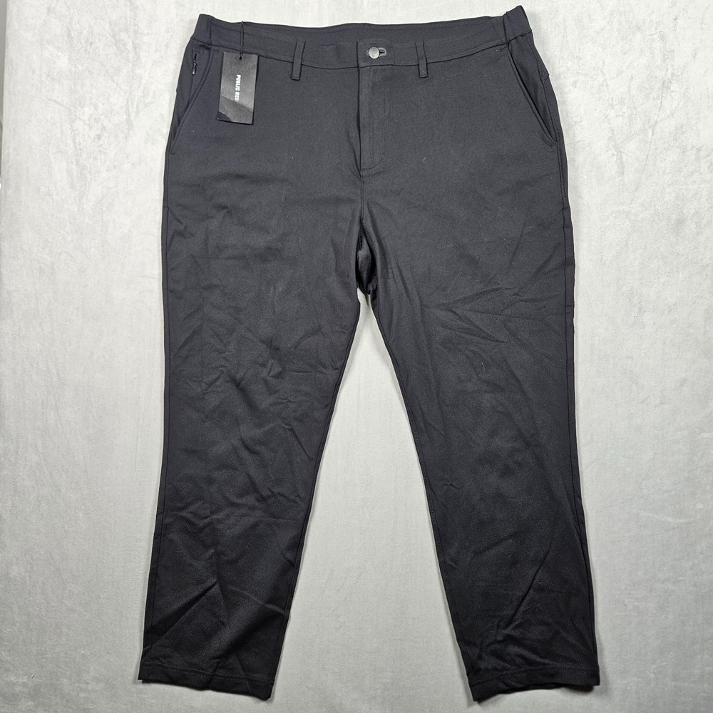 NEW Public Rec All Day Every Day Pants Mens 38/28 Black 5 Pocket Stretch Office